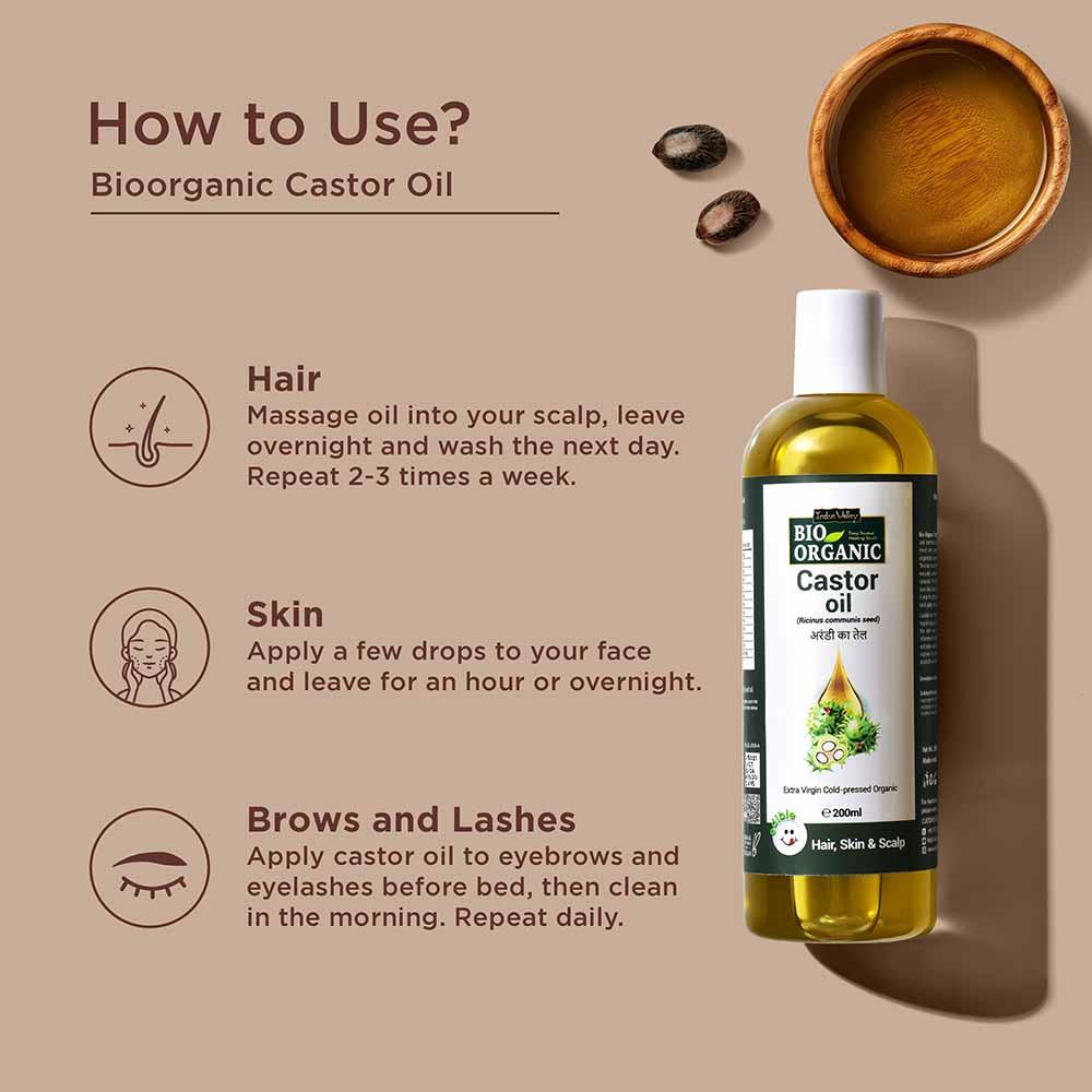 Pure & Organic Castor Oil - 200ml - Image 6