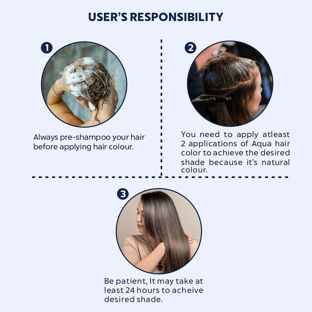 100% Botanical Hypo Allergic Aqua Colour for Hair - Available in 4 Shades - Image 6