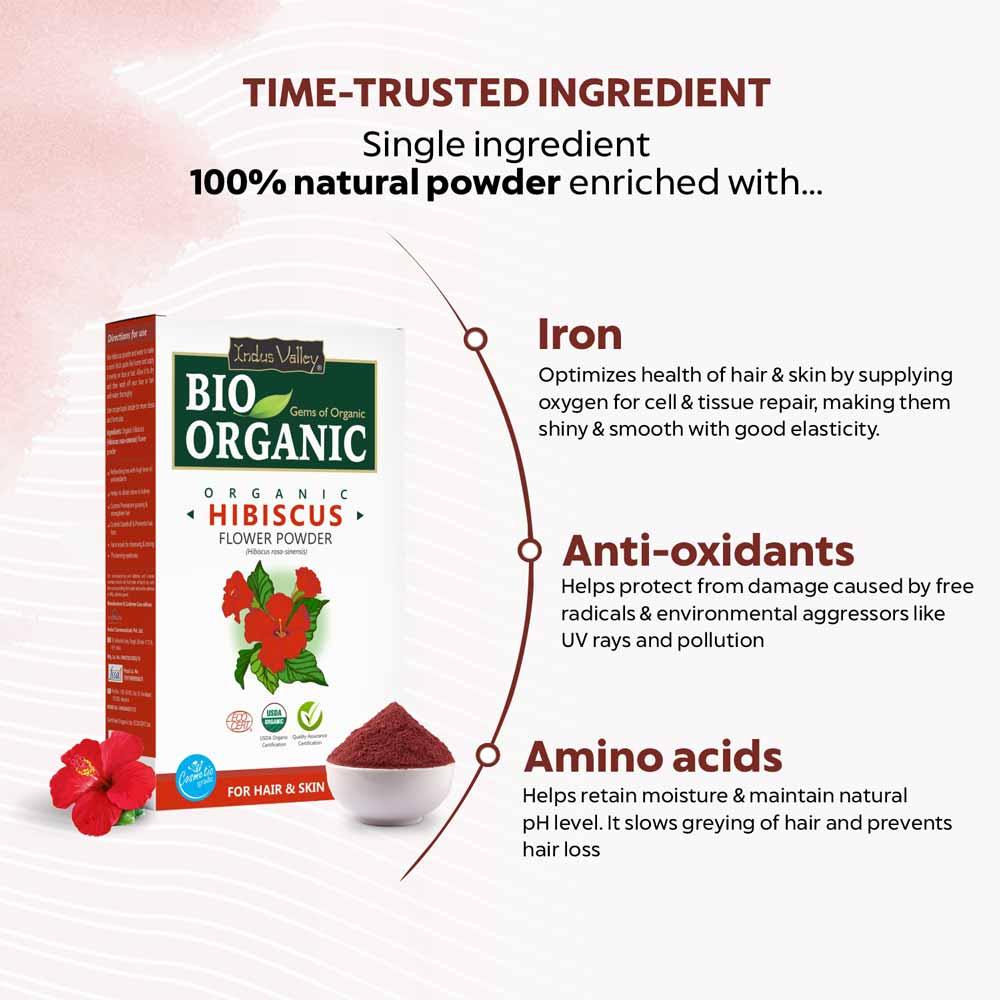 Bio Organic Hibiscus Powder - Pack of 4 - Image 6