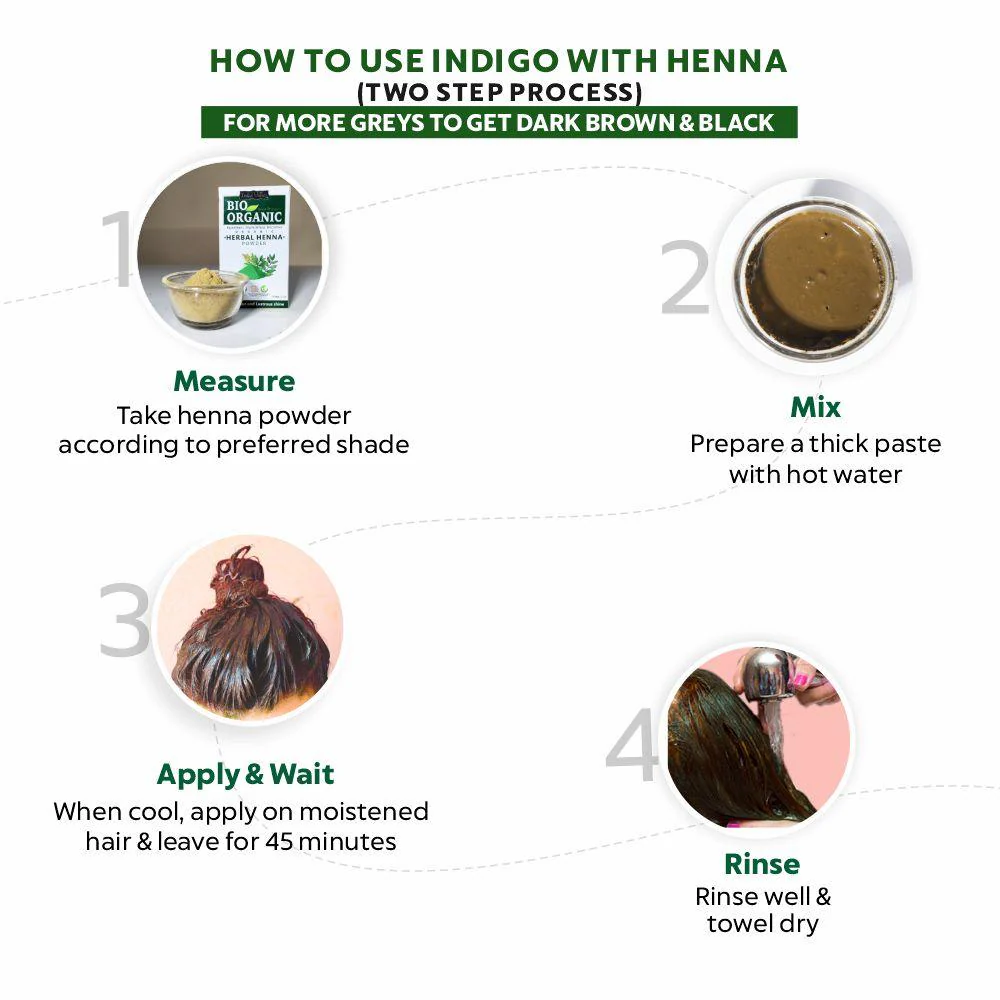 Bio Organic Indigo Leaf Powder for Natural Hair Coloring - Image 5