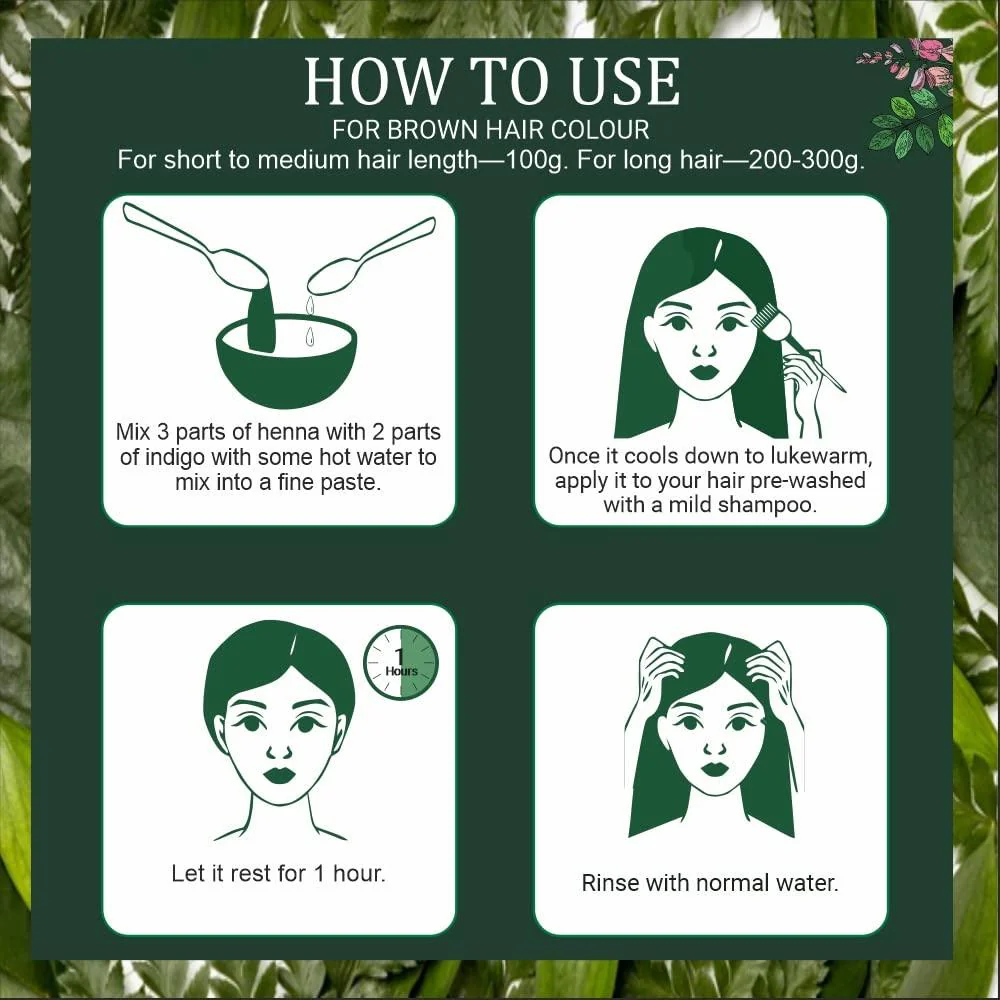 Bio-Organic Indigo Powder for Hair Colour - 400g - Image 5