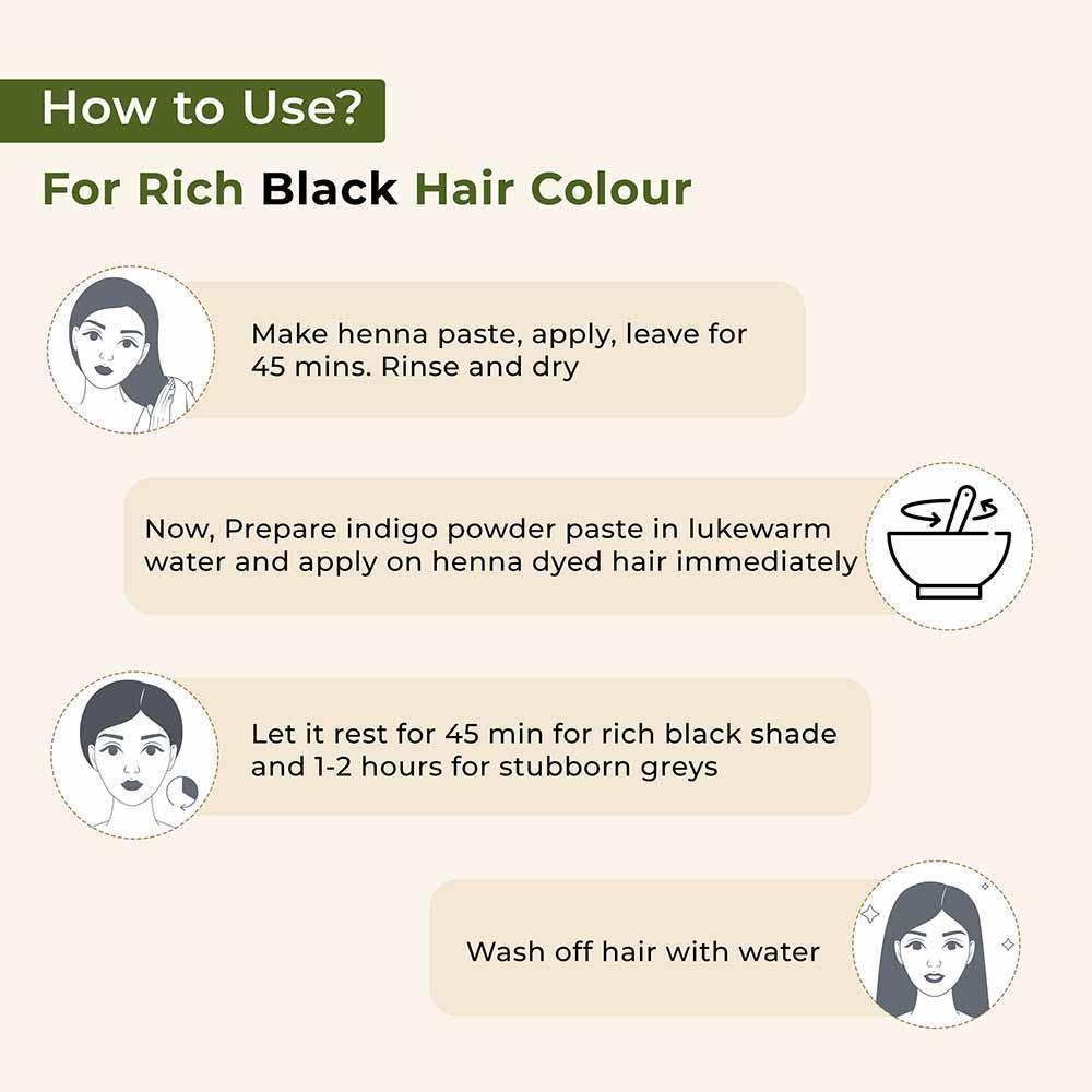 Bio Organic Herbal Henna Powder And Indigo Powder Combo - Image 4