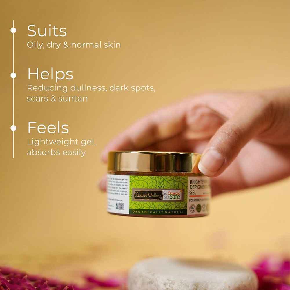 Brightening Depigmentation Gel for Reducing Pigmentation, Dark Spots & Blemishes With Cow Yogurt & Mashobra Wild Honey - 100ml - Image 9