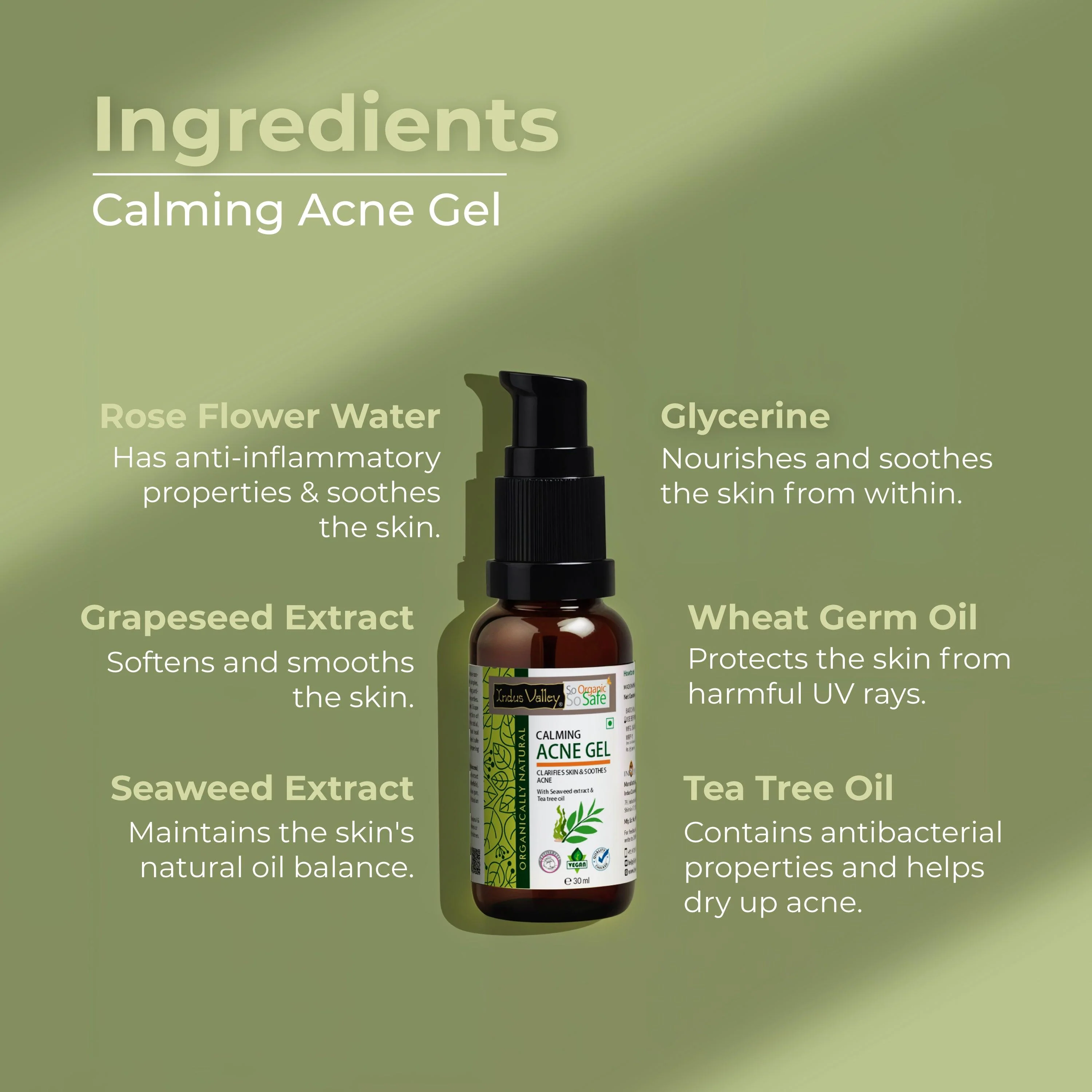 Clear Skin Acne Gel with Seaweed & Tea Tree - Image 3