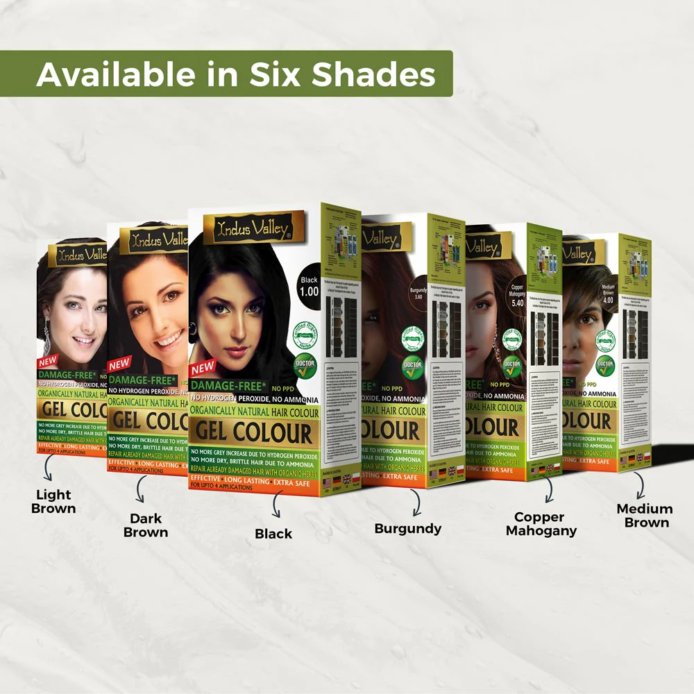 Damage Free Gel Hair Colour - Pack Of 4 - Available In 6 Shades - Image 7