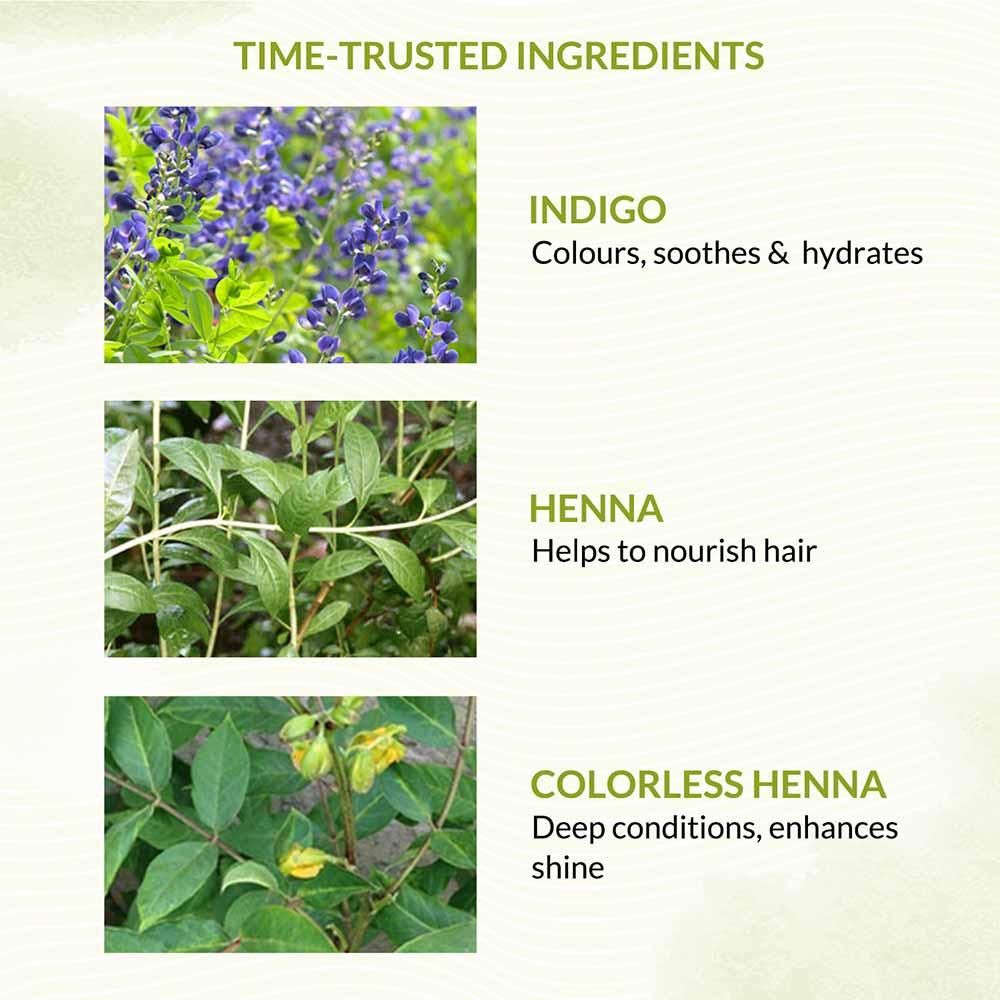 Bio Organic Dark Brown Henna Hair Colour For Early Grey Hair Coverage - 100gm - Image 7