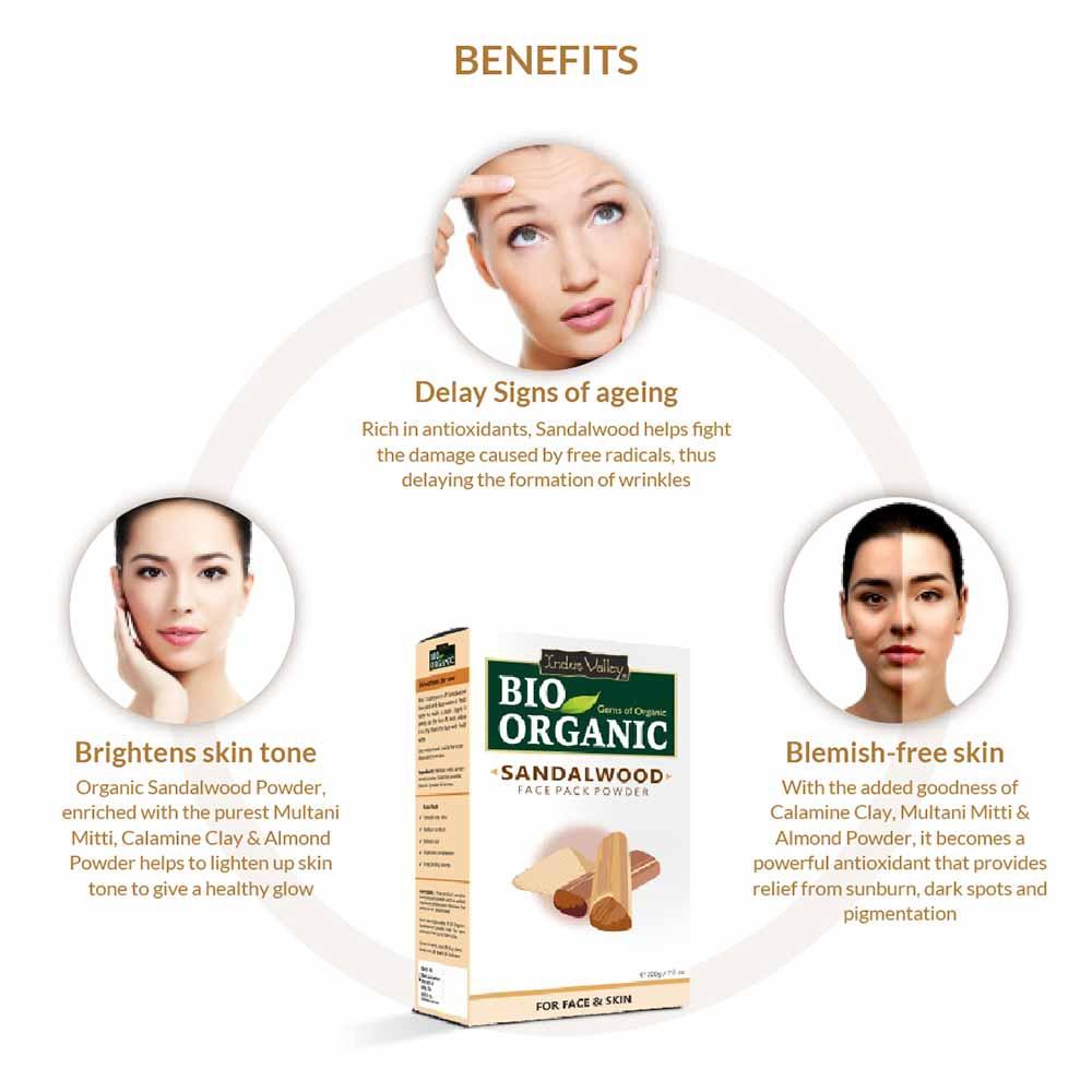 Bio Organic Face Pack Powder For Glowing Skin Combo - Image 3