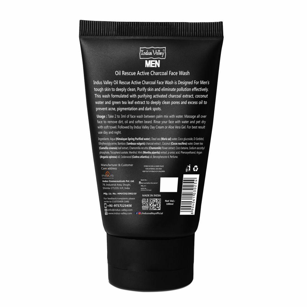 Men Oil Control Charcoal Face Wash - 100ml - Image 3