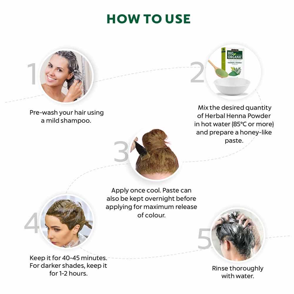 Bio Organic Herbal Henna Powder for Hair - Pack of 2 - Image 3