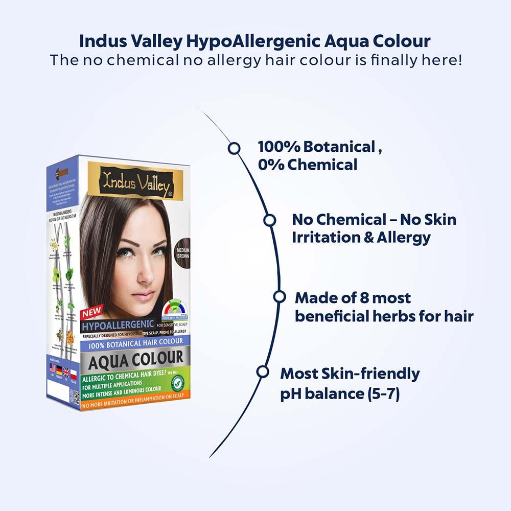 100% Botanical Aqua Colour For Sensitive and Allergy Prone Scalp - Medium Brown - Image 7
