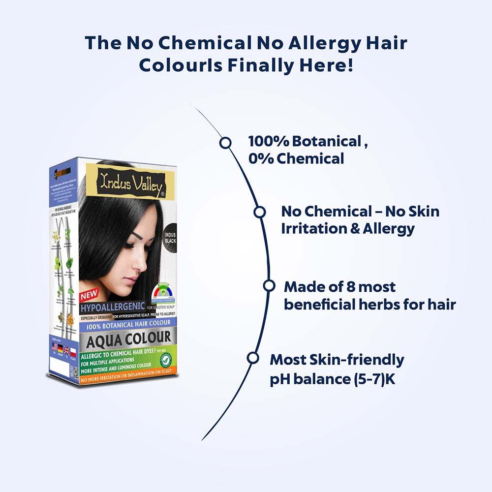 100% Botanical Aqua Colour For Sensitive and Allergy Prone Scalp - Black - Image 7
