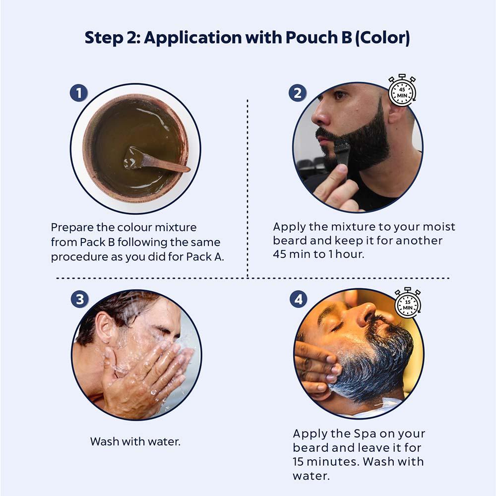 Hypo Allergic 100% Botanical Beard Colour - (100g + 15ml) - Image 3