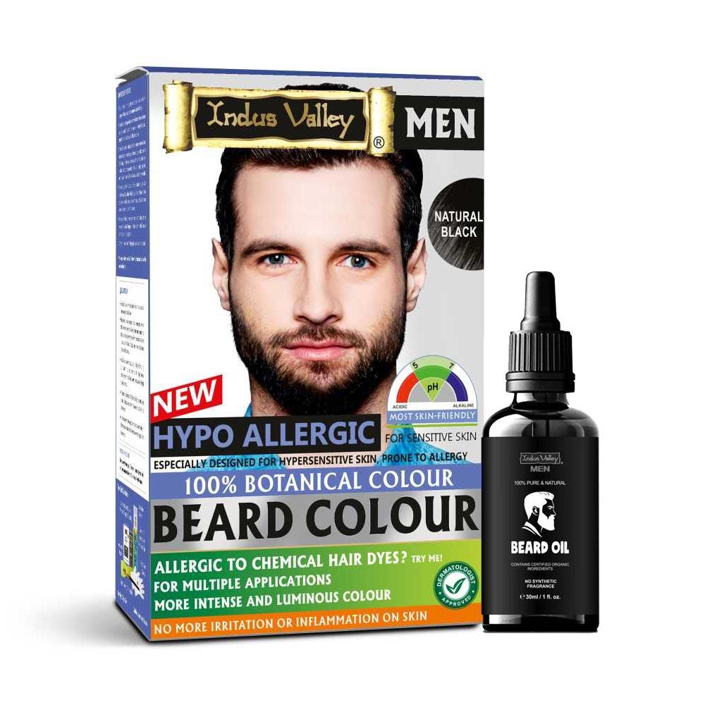 Hypo Allergic 100% Botanical Beard Colour - (100g + 15ml) - Image 9