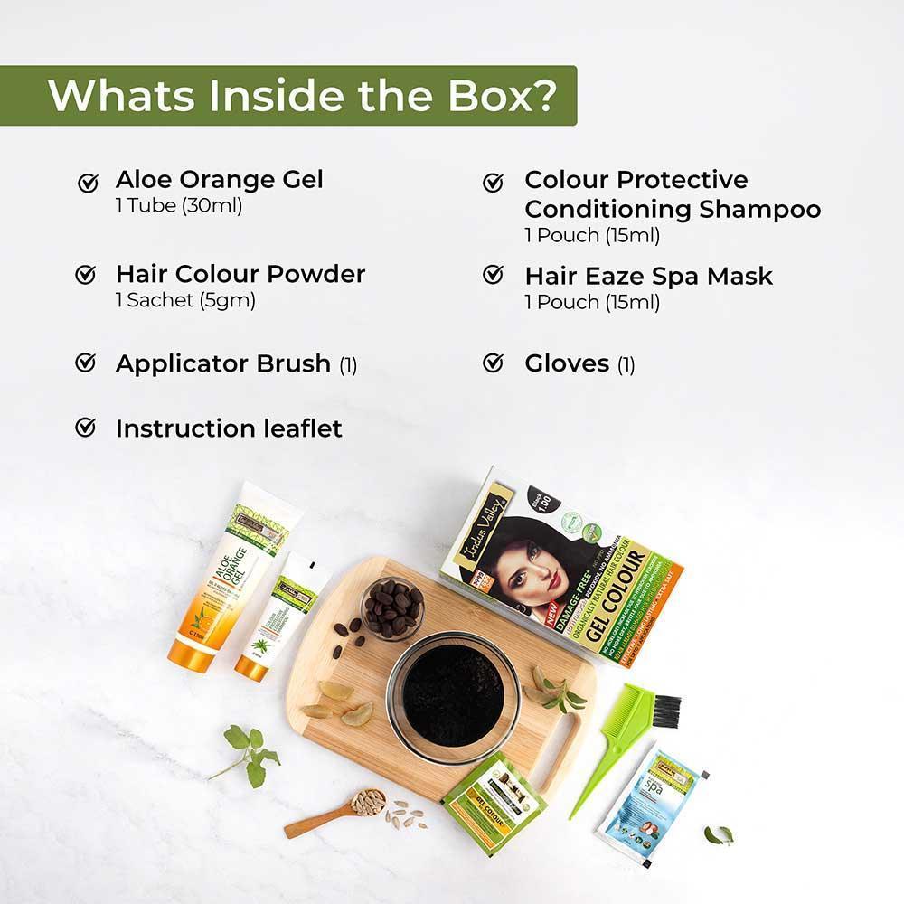 Medium Brown Damage Free Gel Hair Color Single Application Trial Pack - Image 4