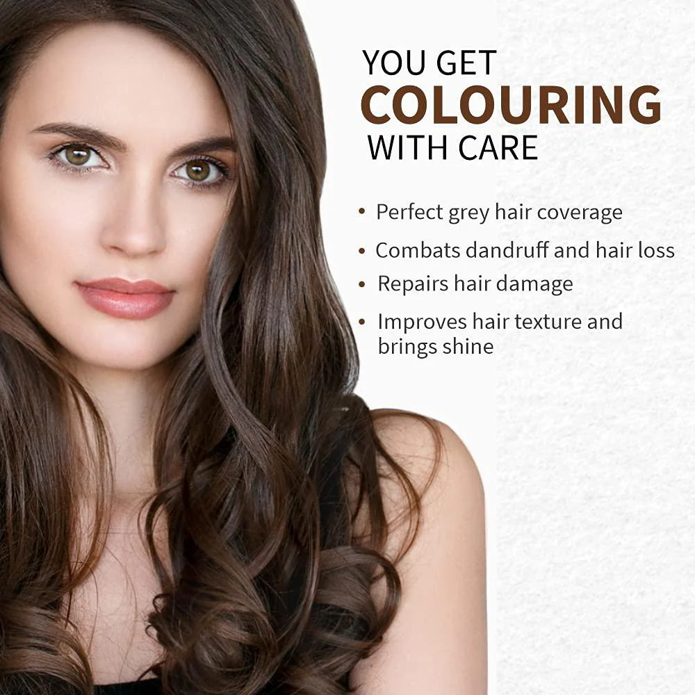 Bio Organic Medium Brown Henna Hair Colour For Early Grey Hair Coverage - 100gm - Image 8
