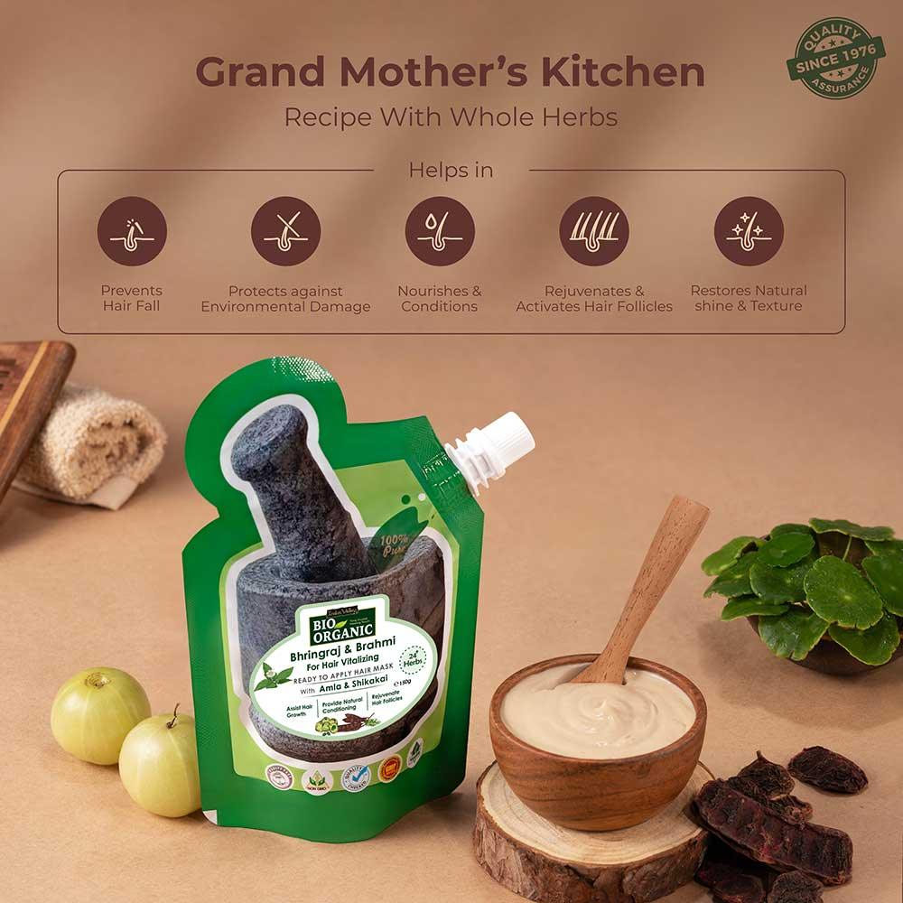 Ready-to-Apply Hair Repair Mask With Bhringraj & Brahmi - 150gm - Image 4