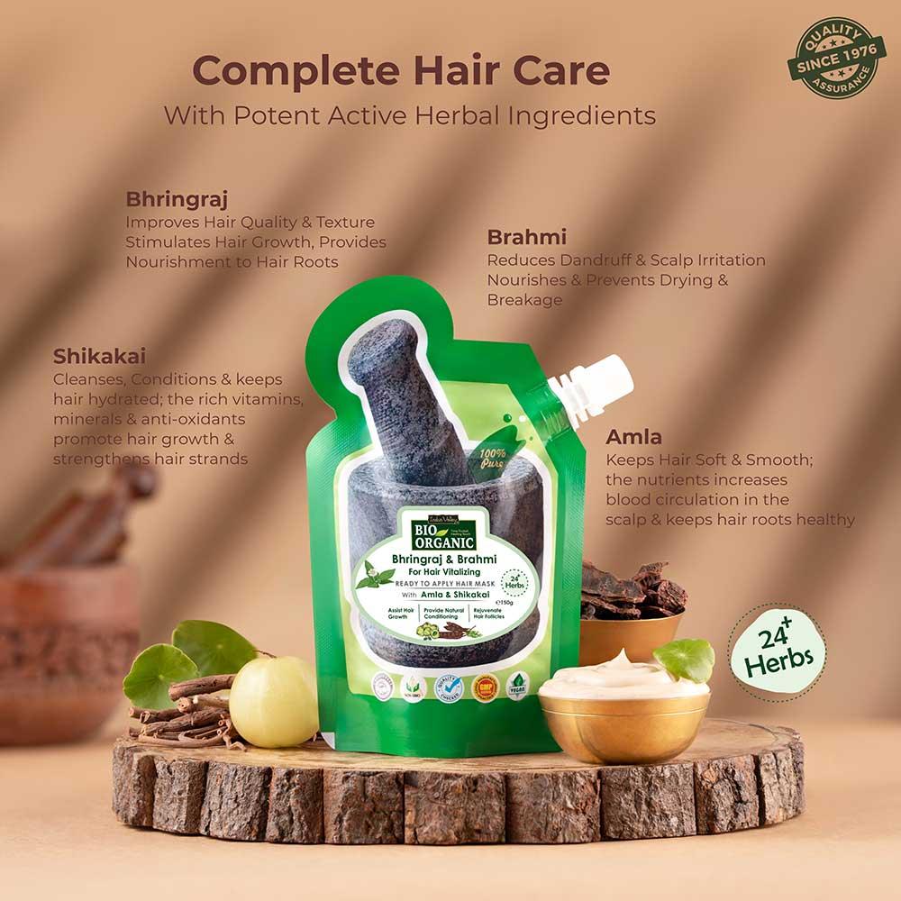 Ready-to-Apply Hair Repair Mask With Bhringraj & Brahmi - 150gm - Image 5