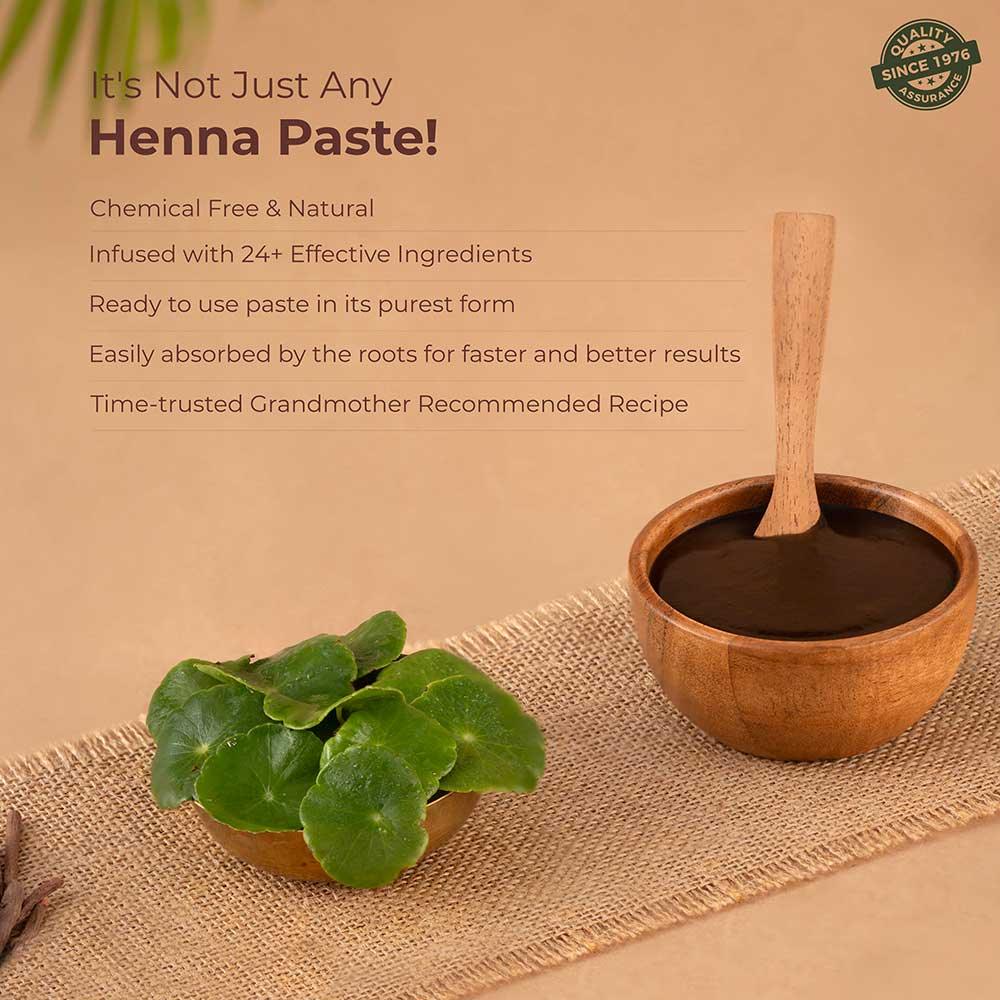 Ready-to-Apply Herbal Henna+ Paste With Shikakai & Bhringraj - 150gm - Image 4