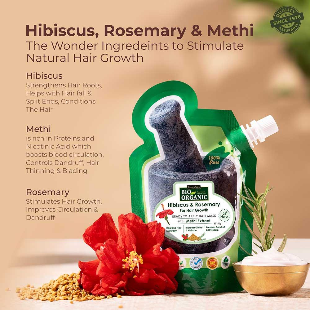Ready-to-Apply Hair Growth Mask With Hibiscus, Rosemary & Methi Seeds - 150gm - Image 3
