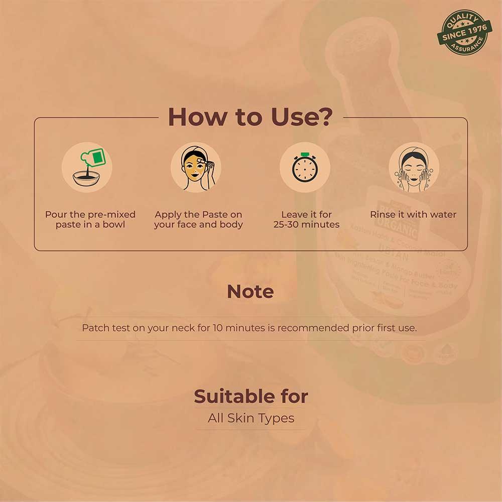 Ready-to-Apply Ubtan for Skin Brightening with Kasturi Haldi, Coconut Malai, Mango Butter, and Besan - 150gm - Image 6