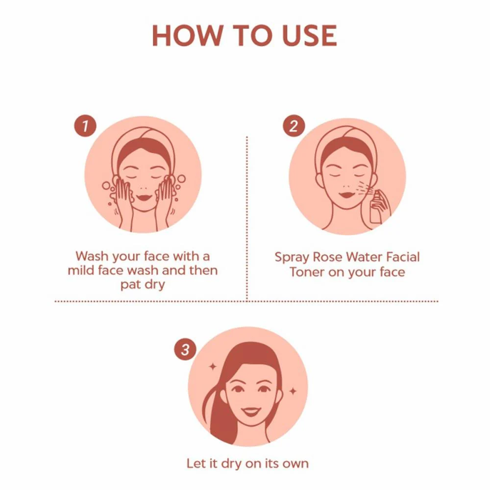 Rose Water/ Skin Toner/ Gulab Jal - Pack of 4 - Image 4